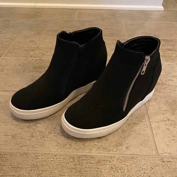 Black wedge casual shoes - Picture 5 of 5
